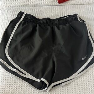 Nike Women's Black Athletic Shorts with White Trim